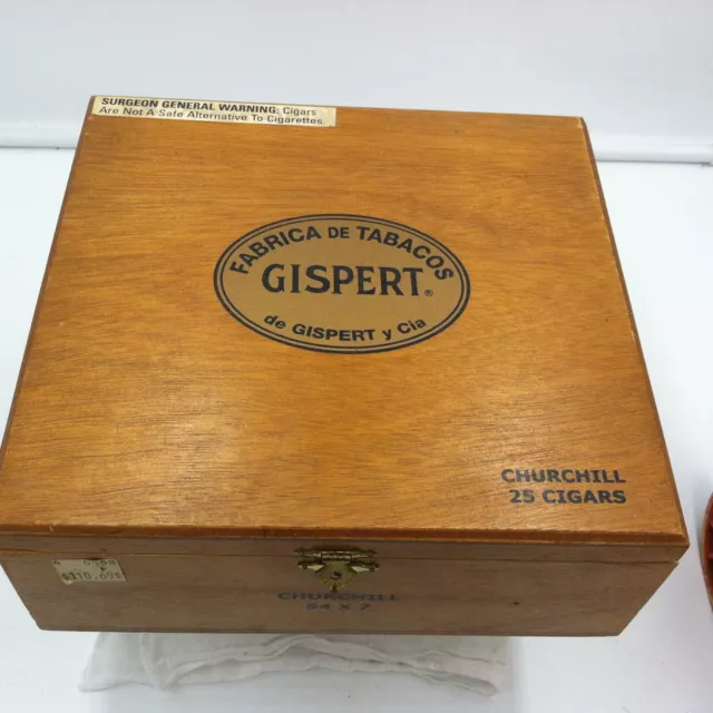Gispert y Cia Churchill wood cigar box - Fabrica de Tabacos