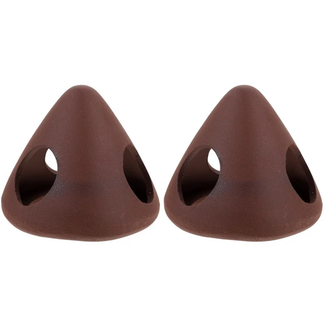 2 Count Ceramics Fish Shrimp Hideout House Aquarium Rock Crayfish