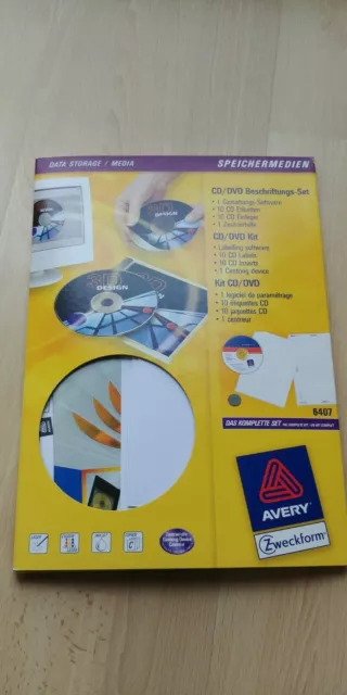 CD-Beschriftungsset ohne Software, zusammengesetzt aus verschiedenen Marken