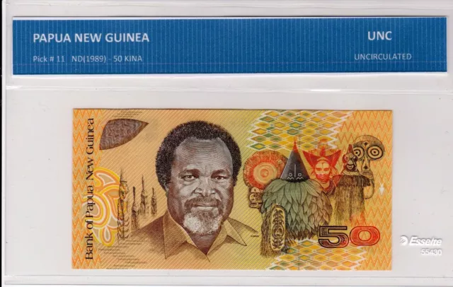 Papua New Guinea  50 Kina  Unc Note From Australian Seller Not Graded By Company