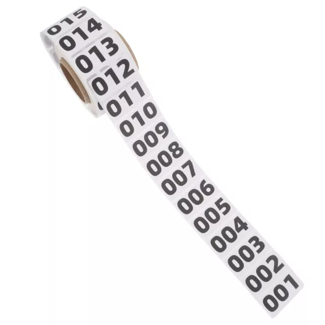1-100 Vinyl Number Stickers 10mm Small Round Self-Adhesive