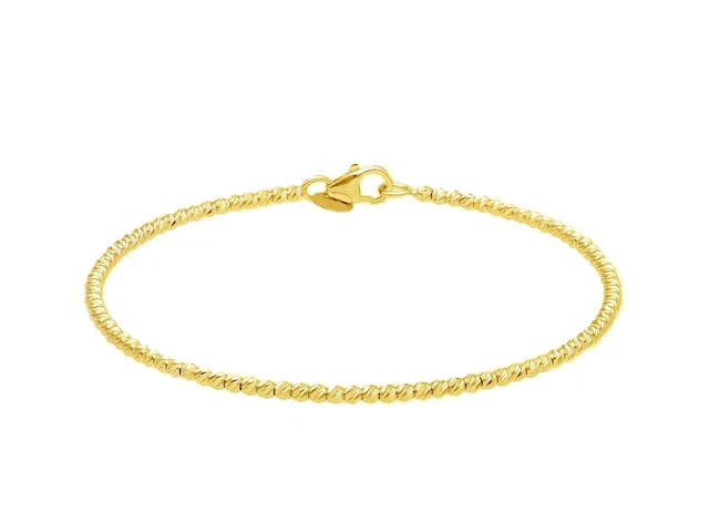 Bracelet Rigide Jaune - Diamètre 6,8 Cm - Occasion