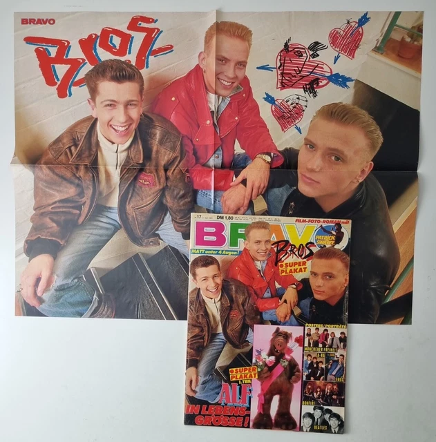 Bravo 17 vom 21.4.1988 Bros / Depeche Mode / Ramazzotti / Beatles / a-ha (D434)