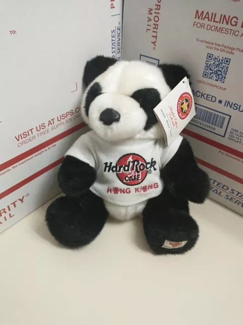 Hard Rock Cafe Hong Kong Herrington Teddy Bear Club Panda Ltd Edition New W/ Tag