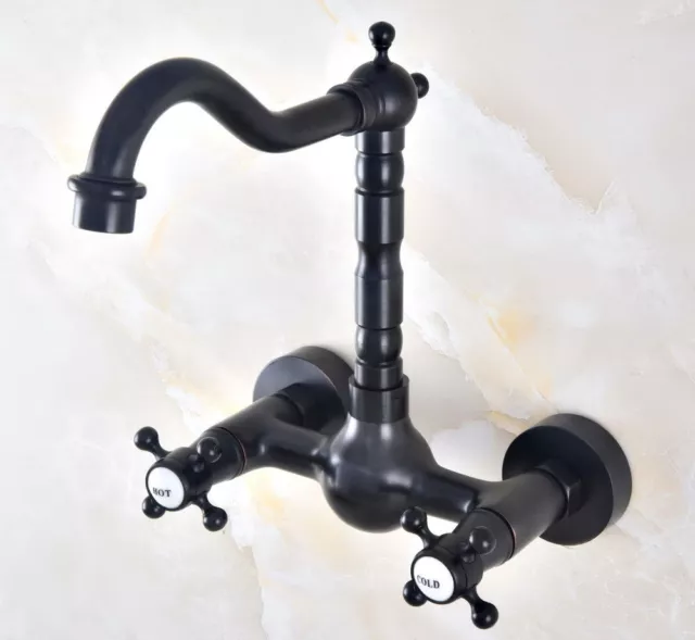 Oil Rubbed Brass Swivel Spout Kitchen Bathroom Faucet Vanity Sink Mixer Tap