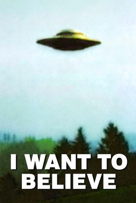 187634 x-FILES VOGLIO CREDERCI UFO ALIENO intelligente parete Stampa Poster UK 