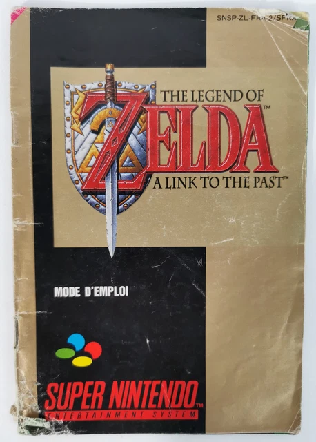 Livret Notice Manuel Zelda A Link To The Past - Super Nintendo