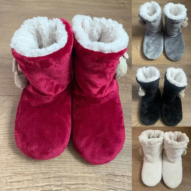 Slippers Women's Warm Indoor Slipper Boots Ladies Booties Girls size 3 4 5 6 7 8