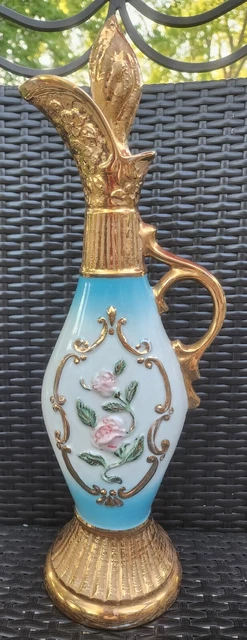 Vintage Jim Beam 1963 Royal Rose Regal China Executive Decanter Bottle