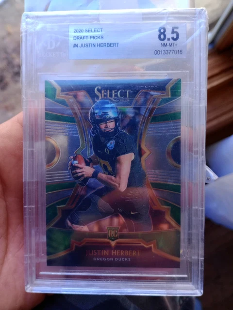 Justin Herbert MINT ROOKIE 2020 PANINI SELECT OREGON DRAFT PICKS INVESTMENT RC
