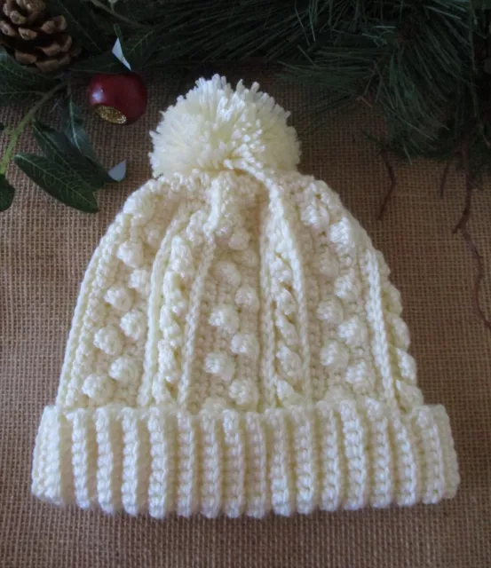 Hand Made Crochet Fisherman s style hat, Small