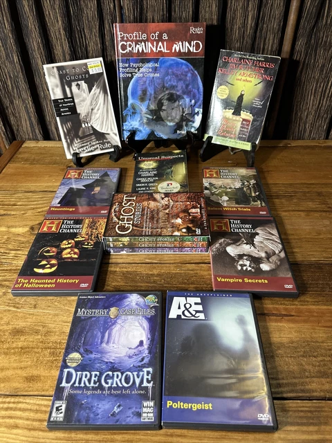 10 DVDS HISTORY Channel Haunted Histories Ghost Stories Books/Halloween