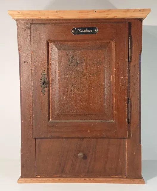 alter Wandschrank Hängeschrank Apothekenschrank Arztschrank Schrank um 1900