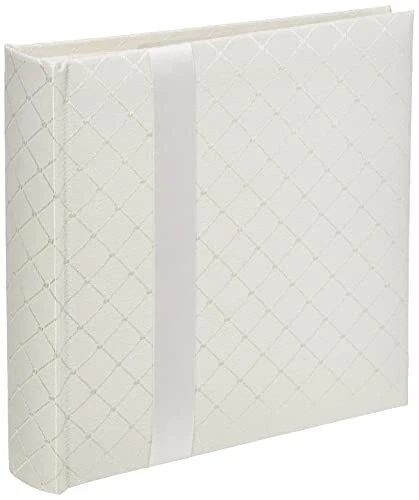 Pioneer DA200FDR Fabric Diamond Ribbon Wedding Photo Album Holds 200 4x6 Ph