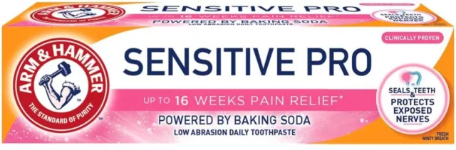 Arm & Hammer SENSITIVE PRO Pain Relief Repair Pasta de dientes de esmalte