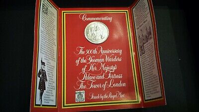 Beefeater Gin Commemorative Coin 500th Anniversary Of The Yeoman Warder 1985 