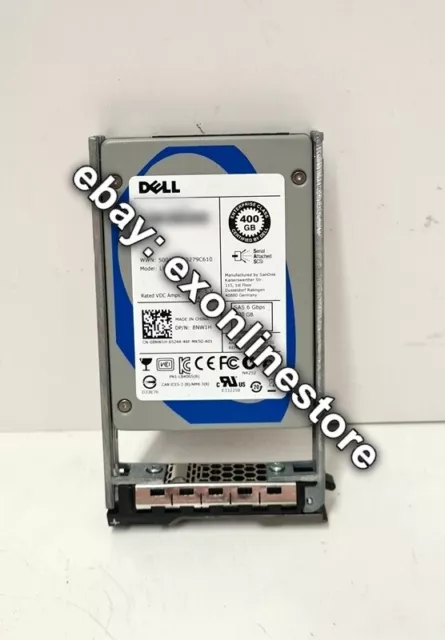 8NW1H - Dell 400GB 6Gbps 2.5" SLC SAS HDD in RX20/RX30 Tray