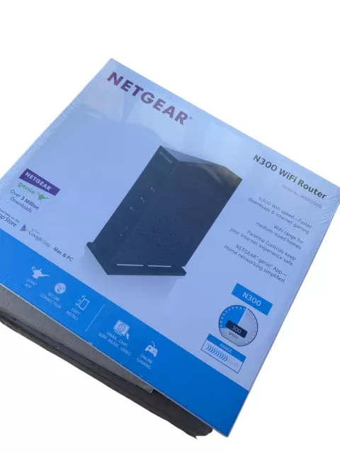 Netgear N300 300 Mbps 4-Port 10/100 Wireless N Router (WNR2000) Brand New