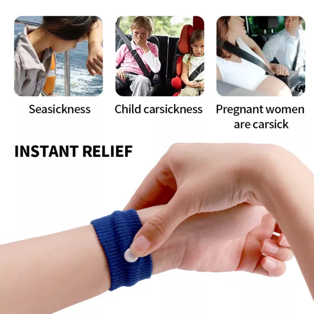 6pairs Pregnancy Motion Sickness Bands Sea Morning Car Anti Nausea Kids Adults