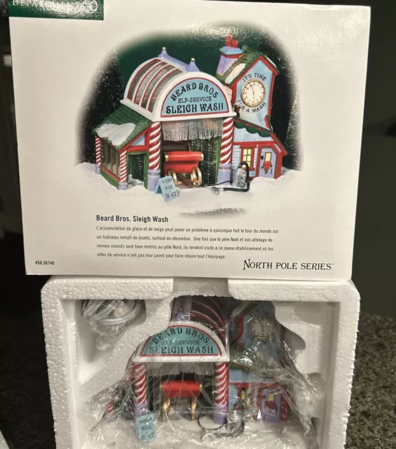 Dept 56 Beard Bros. Sleigh Wash North Pole Series 56740 New With BOX Retired