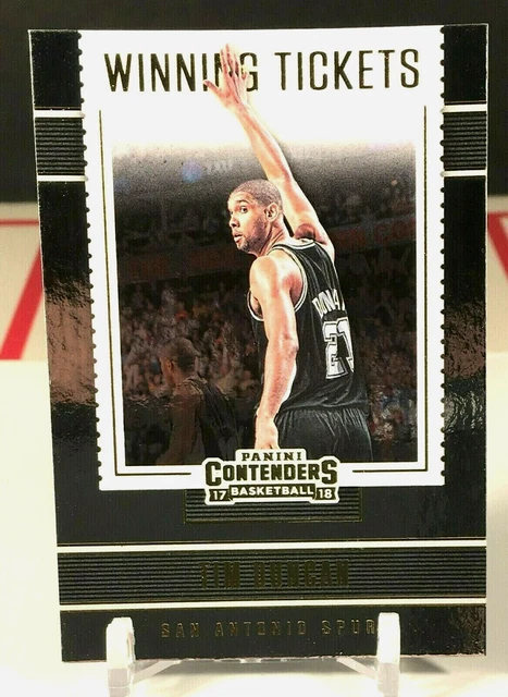Tim Duncan 2017-18 Panini Contenders Winning Tickets #5 San Antonio Spurs Insert