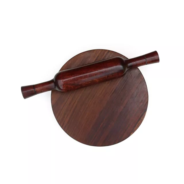 Sheesham Wood Belan/Chapati Maker Rolling Pin & Board (Chakla-9 Belan-12inch) US