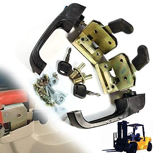 Universal Locking Door Handle Set door lock Tractor and Heavy Equipment Locki...