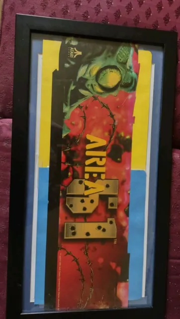 Atari Game Collectors - Area 51 - Advertising Poster Framed - Sturdy Frame