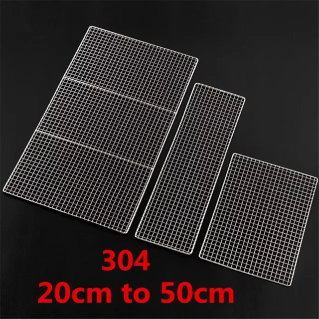 304 stainless steel bbq Mat net Grid Shape Square Rectangle Grill Grilling Mesh