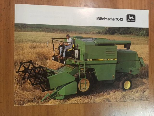PROSPEKT JOHN DEERE mähdrescher 1042 Werbung Traktor Schlepper EUR 9,90