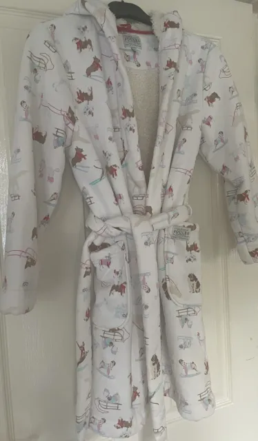 Joules Dressing Gown Age 7-8 Dog Print