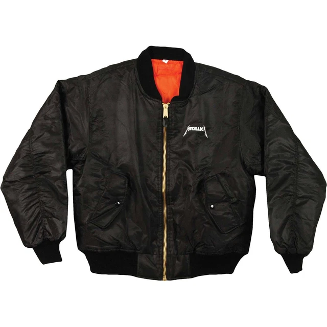 Men's Metallica RTL Satin Jacket Jacket Small Black