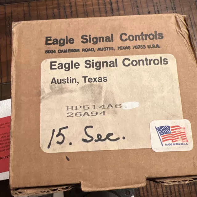 EAGLE SIGNAL HP514A6 TIMER 0-15 SECONDS Danaher Controls New In Box 2