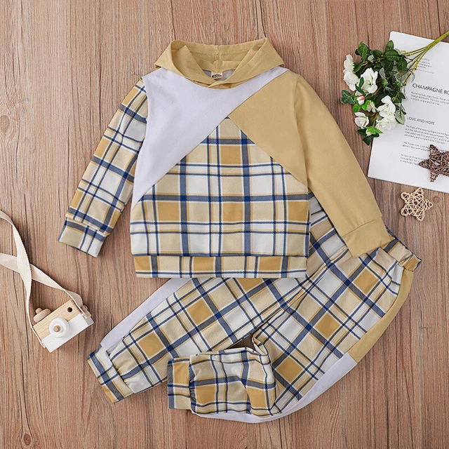 Toddler Baby Boys Girls Hoodie Sweatshirt Tops Pants Shorts Outfits Set Clothes