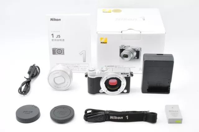 Nikon 1 J5 DSLR Silver Camera + VR 10-30mm Lens From JAPAN 【TOP MINT SC 3950】571