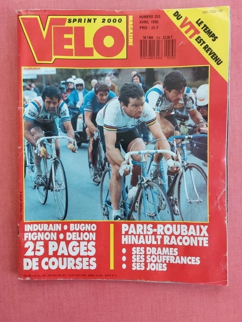 VELO MAGAZINE NUMÉRO 242 Avril 1989 Laurent FIGNON Un punch d'enfer EUR