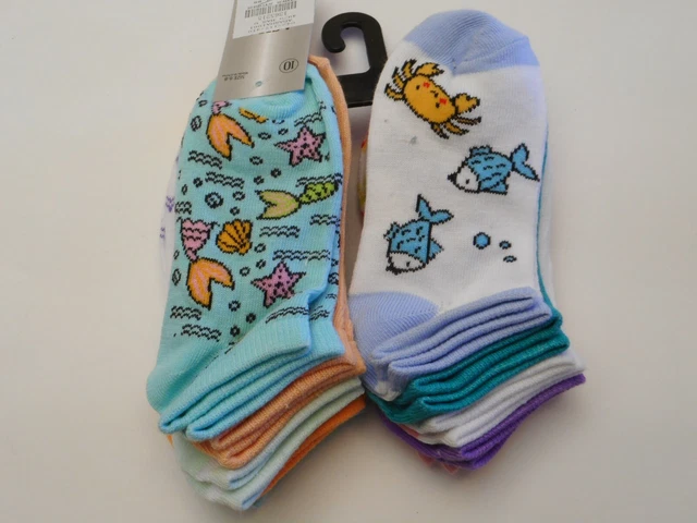Socks Boys Girls Unisex Toddlers Asha 10 Pairs Sock Size 6-8 Shoe Size 4-6 1/2