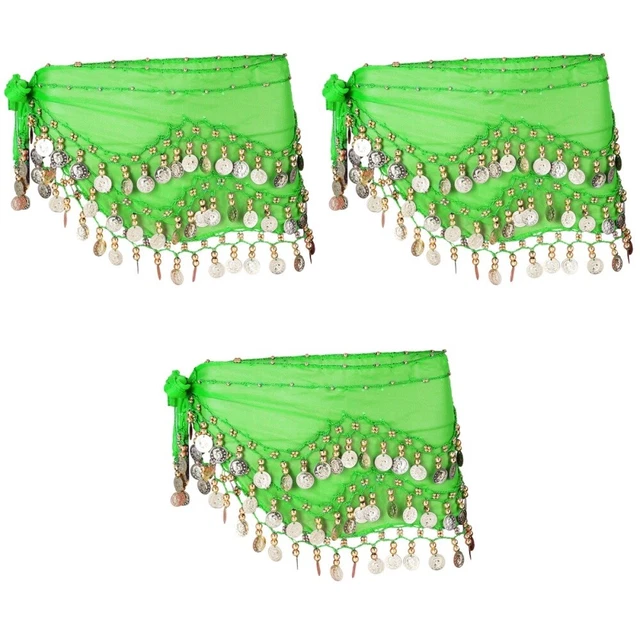 3 Pack Pole Hüfttuch Für Bauchtanz Zubehör Münzgürtel Gürteltasche