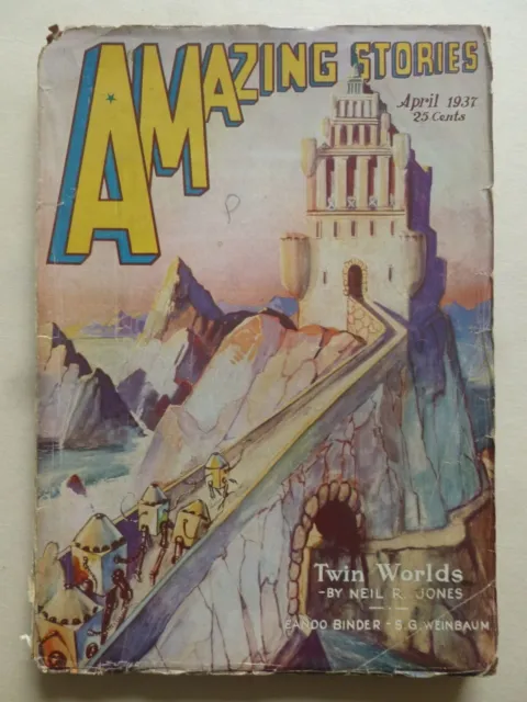 US Pulp Magazine – AMAZING STORIES Apr, 1937 – Stanley G. Weinbaum