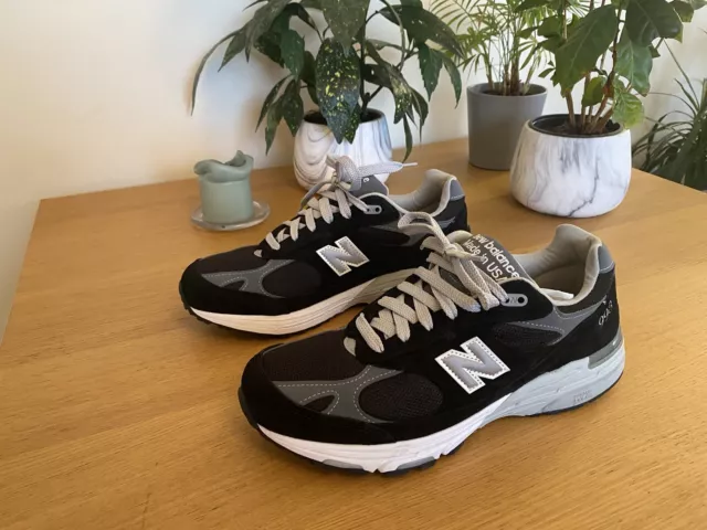 New balance 993 pelle on sale nera