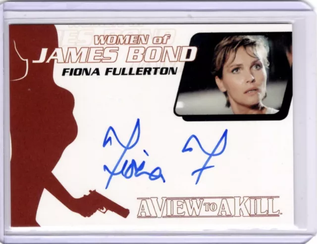 James Bond, Women Of Bond Autograph Card WA43 Fiona Fullerton as Pola Ivanova