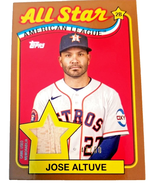 2024 TOPPS BASEBALL Series 2 89ASRJA Jose Altuve All Star Relic Bat