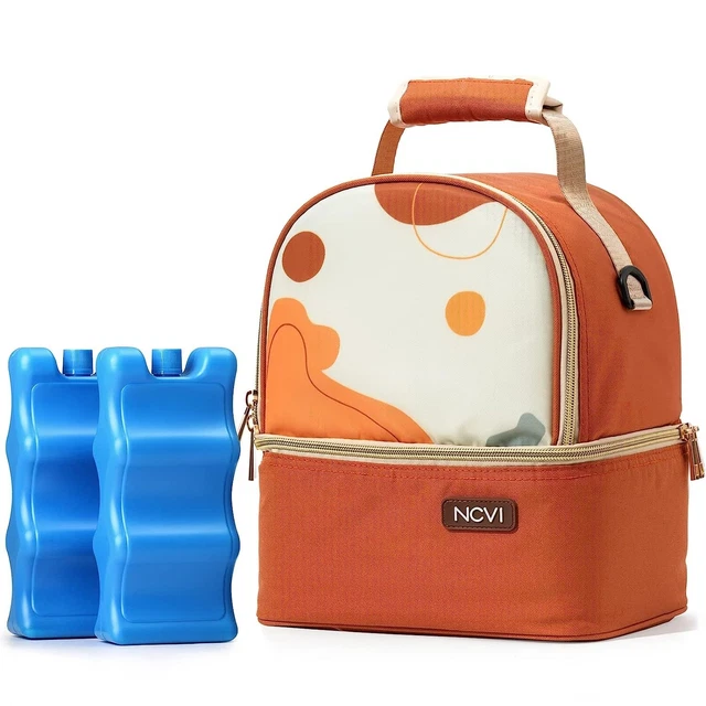 Breastmilk Cooler Bag with Ice Pack, Insulated Lunch Bag for Women Men, Baby Bot