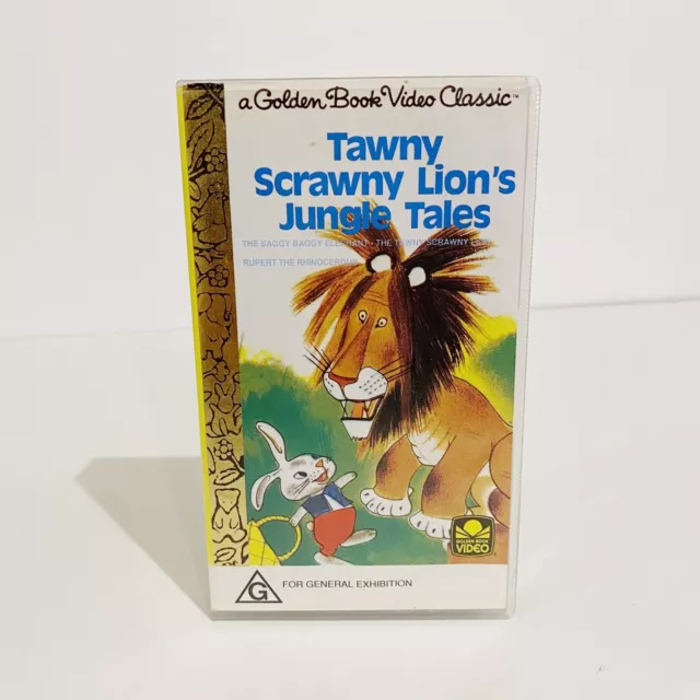 GOLDEN BOOK TAWNY Scrawny Lion's Jungle Tales VHS Tape 1992 $7.82 ...