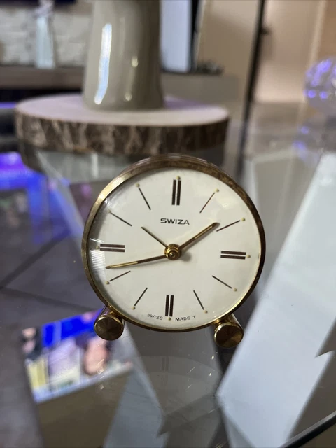 Réveil Vintage Swiza 8 Jours Années 60 - Mécanique à Remontage Manuel