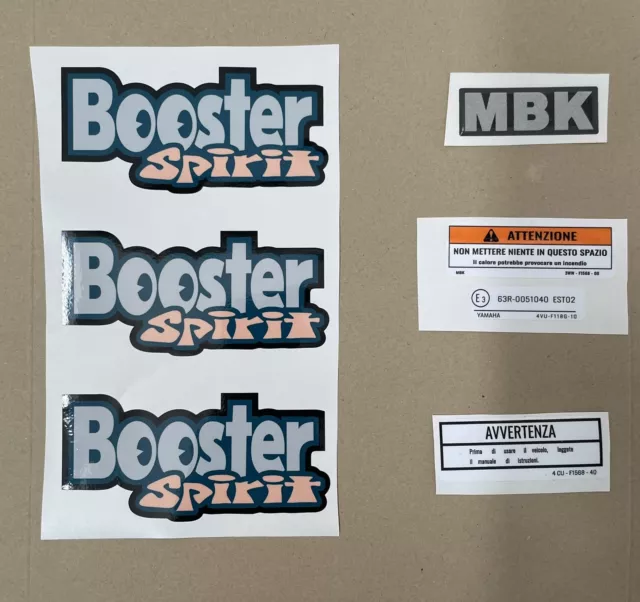 Kit Adesivi MBK Booster scooter stickers decals logo body moto 90  plasticone