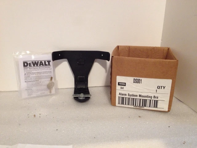 DEWALT Site Lock Alarm Mounting Bracket DS001 DS100 Base Unit W/ KEYS