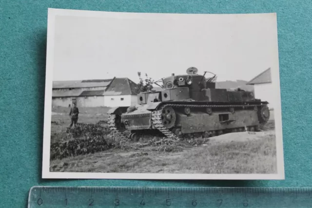 Foto Photo OO WW2 Wehrmacht Panzer tank Vormarsch-Straße Lemberg Lwiw Ukraine