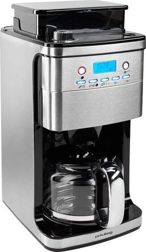 Privileg Kaffeemaschine mit Mahlwerk CM4266-A, 1,5l Kaffeekanne, Papierfilter 1x