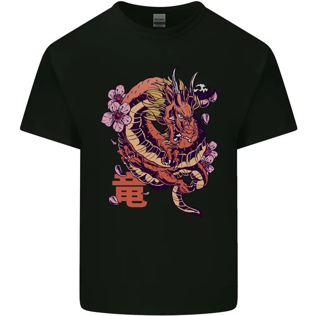Giapponese Fantasia Dragon T-Shirt Bambini